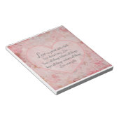 1コル13 – 愛は患者の愛は優しい ノートパッド (アングル)