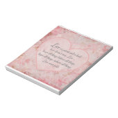 1コル13 – 愛は患者の愛は優しい ノートパッド (回転)