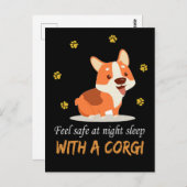 1コ感じルギと夜の睡眠で安全 ポストカード (正面/裏面)