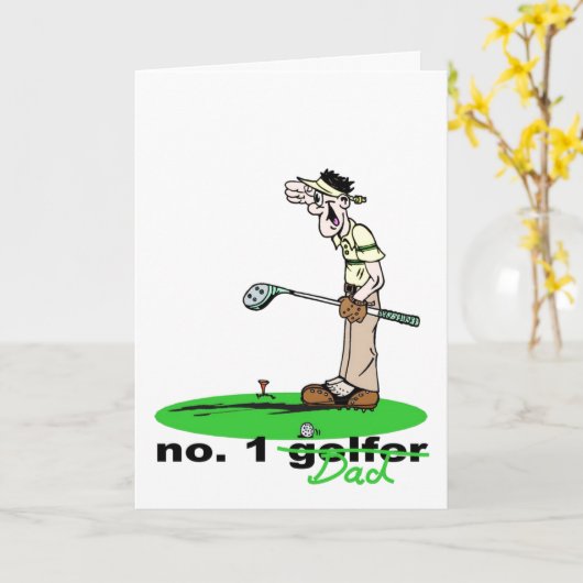 1ゴルファーパパファーザデイカード カード (黄色い花)