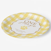 1ゴールデンイヤーポープリント最初の誕生日パーティー ペーパープレート (アングル)