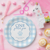 1ゴールデンイヤーポープリント最初の誕生日パーティー ペーパープレート (パーティー)