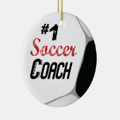 #1サッカーコーチ大球 セラミックオーナメント (右)