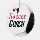 #1サッカーコーチ大球 セラミックオーナメント (左)