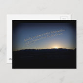 1サミュエル15:22サンセットブラック縁ど ポストカード (正面/裏面)
