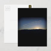 1サミュエル15:22サンセットブラック縁ど ポストカード (正面/裏面)