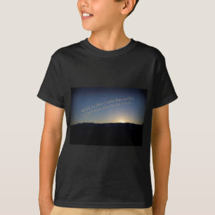 1サミュエル15:22サンセットブラック縁ど Tシャツ