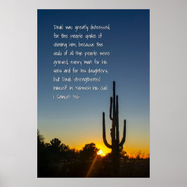 1サミュエル30:6 ポスター