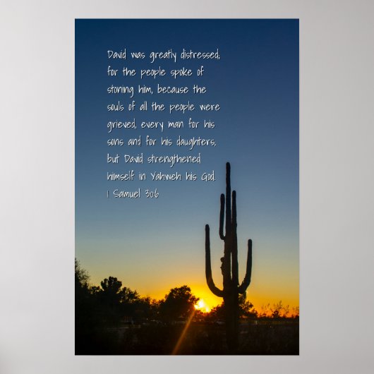 1サミュエル30:6 ポスター (正面)