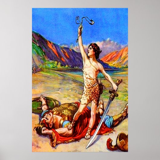 1サムエル17ダビデが巨大ポスターを破る ポスター (正面)