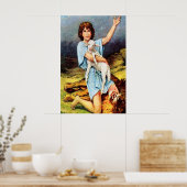 1サムエル17ダビデはライオンのポスターを殺す ポスター (キッチン)