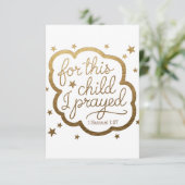 1サムエル1:27からの聖書の聖句 エンクロージャーカード (スタンド正面)