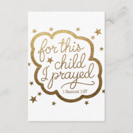 1サムエル1:27からの聖書の聖句 エンクロージャーカード