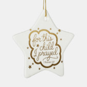 1サムエル1:27からの聖書の聖句 セラミックオーナメント (右)