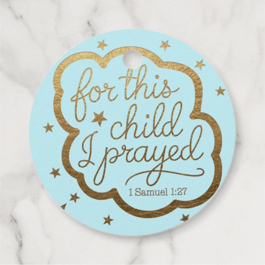 1サムエル1:27からの聖書の聖句 フェイバータグ (裏面)