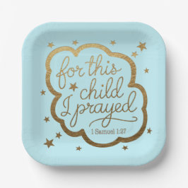 1サムエル1:27からの聖書の聖句 ペーパープレート