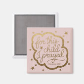 1サムエル1:27からの聖書の聖句 マグネット (正面/裏面)