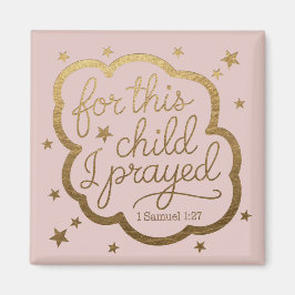 1サムエル1:27からの聖書の聖句 マグネット