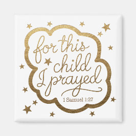 1サムエル1:27からの聖書の聖句 マグネット