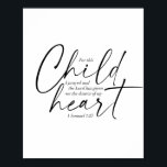 1サムエル1:27デュアルフォント ポスター<br><div class="desc">この子のために私祈は持ちて、主は私に私のハートの望みを持っている。-1サムエル1:27デュアルフォント</div>