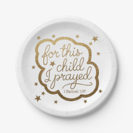 1サムエル1:27聖書の聖句紙プレート ペーパープレート