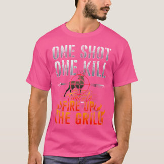 1ショット1つの殺し火グリルディアー狩り Tシャツ