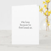 1ジョン4 19 カード (黄色い花)