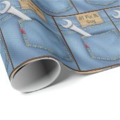 #1ジーン・ポケットのガイ・レンチを直す ラッピングペーパー (ロールコーナー)