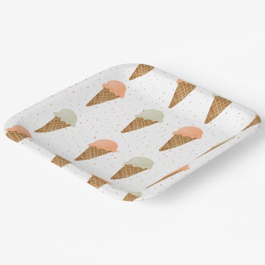 1スクープ疑問に思プレート ペーパープレート (傾斜あり)