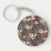 1セントのペニーのスプレッド背景 キーホルダー (正面)