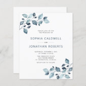 1ダスティブルーユーカリで予算を結婚全て (正面/裏面)