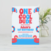 1ダデクールトロピカルサマー1st誕生日 招待状 (スタンド正面)