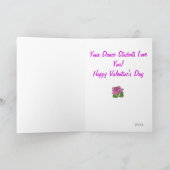 #1ダンス先生バレンタインデーグリーティングカード シーズンカード (内部)