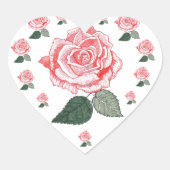 1ダースの赤いバラ ハートシール (正面)