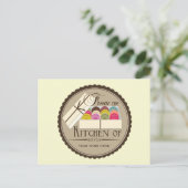 1ダースフランスのマカロンレシピはがき ポストカード (スタンド正面)