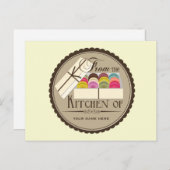 1ダースフランスのマカロンレシピはがき ポストカード (正面/裏面)