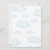 1ダーフル第1誕生日金箔ホットエアバルーン 招待状 (裏面)