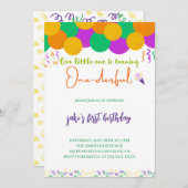 1ダーフル1歳の招待状 招待状 (正面/裏面)