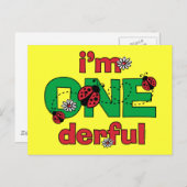 1ダーフルLadybug 1st誕生日 ポストカード (正面/裏面)