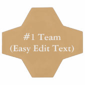 #1チーム(簡単編集文字) サッカーボール (フラット)