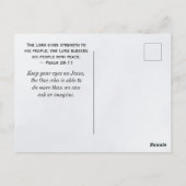 1ティモシー2:1-2祈りの言葉...権威者にとって ポストカード (裏面)