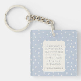 1テサロニケ人への手紙5章16-18節 聖書の詩 常に喜べ キーホルダー