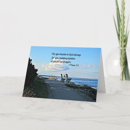 1テサロニケ1:2 サンキューカード (正面)