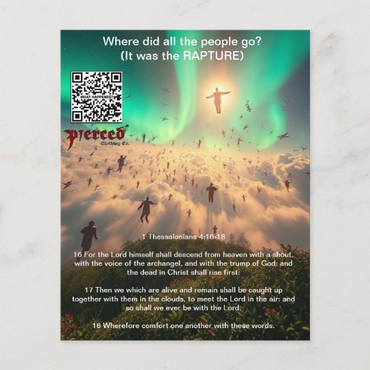 1テサロニケ4:16-18歓喜チラシ チラシ (正面)