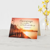 1テサロニケ5:11互いに励まし合う聖書 カード (黄色い花)