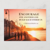 1テサロニケ5:11互いに励まし合う聖書 ポストカード (正面)