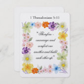 1テサロニケ5:11 シーズンカード (正面/裏面)