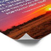 1テサロニケ5:16-18常に喜ぶ ポスター (角)