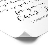 1テサロニケ5:16-18 ポスター (角)