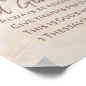 1テサロニケ5:16-18 |ポスター ポスター (角)